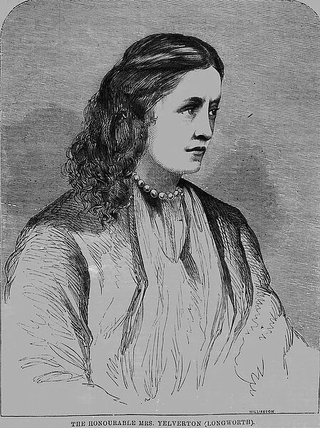 The Hon. Mrs Yelverton, illustration from Illustrated Sporting News, 1861