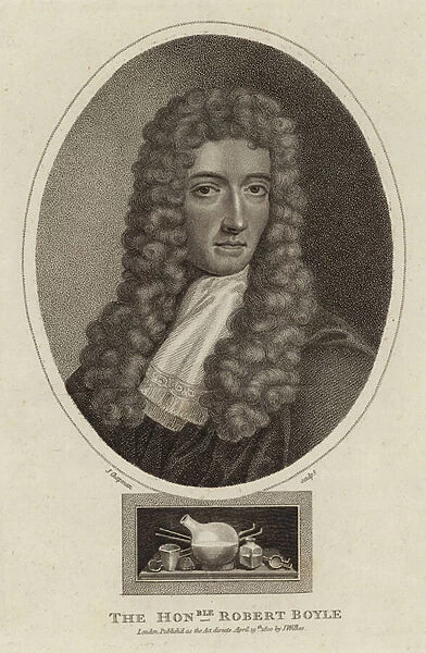 The Honourable Robert Boyle (1627 - 1691) (engraving)