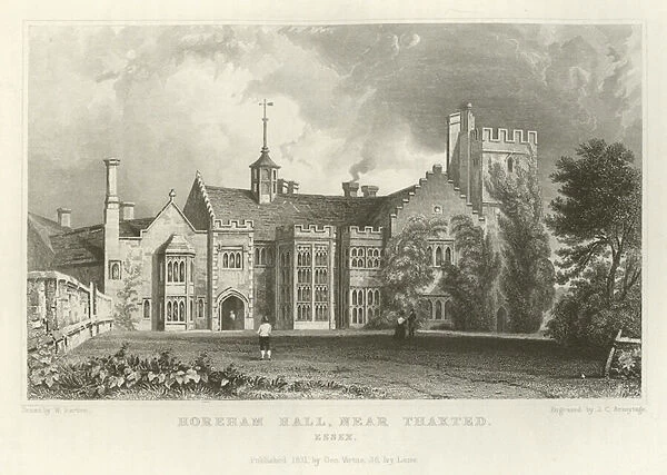 Horeham Hall, near Thaxted, Essex (engraving)