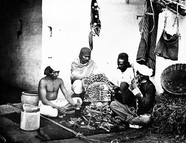 Horsekeepers, or Ghorawallahs, c. 1860s (b  /  w photo)