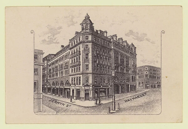 Hotel, corner of Jermyn Street and Haymarket, London (engraving)