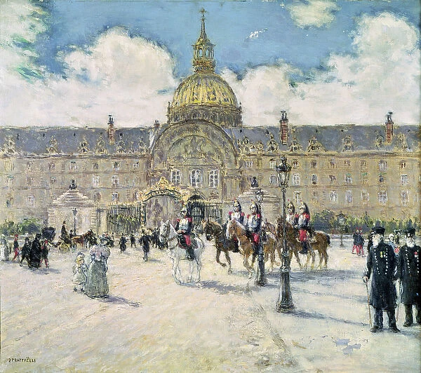 The Hotel des Invalides (oil on canvas)