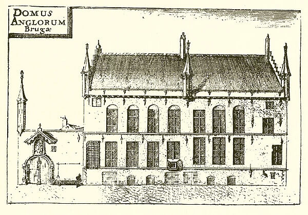 The House at Bruges Occupied by Caxton (engraving)