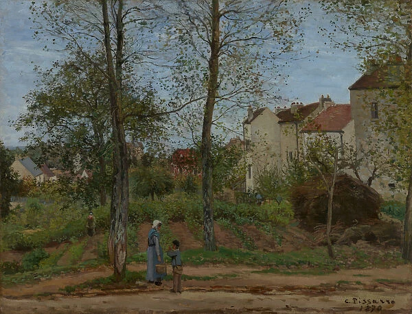 Houses at Bougival, 1870 (oil on canvas)
