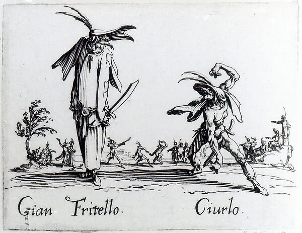 I Balli de Spessanei, or Le Grande Chasse, c. 1622 (engraving) (b  /  w photo)