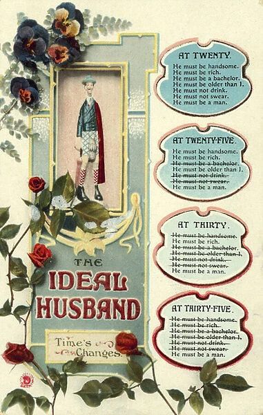The Ideal Husband (colour litho)