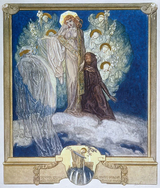 Illustration from Dantes Divine Comedy, Purgatory, Canto XXX