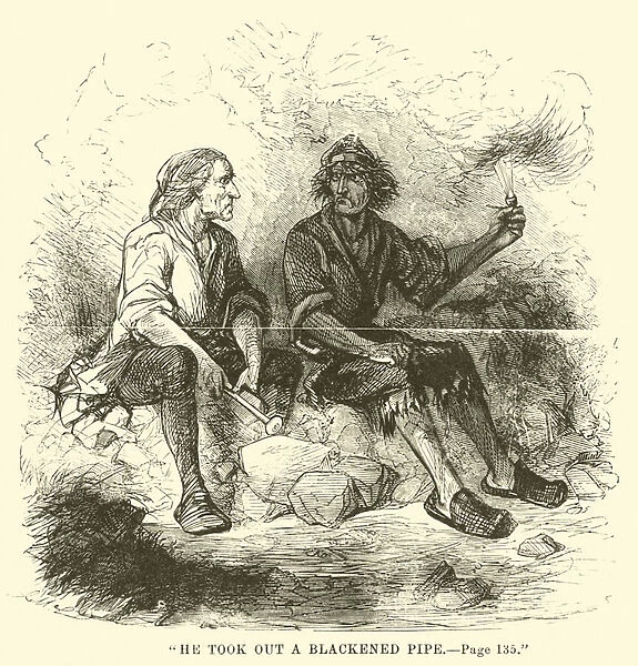 Illustration for A Tale of Two Cities by Charles Dickens (engraving)