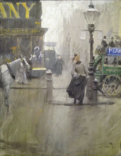 Impressions of London (1890, watercolour on paper). Goteborg, Konstmuseum