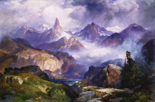 Index Peak, Yellowstone National Park, 1914 (oil on canvas)