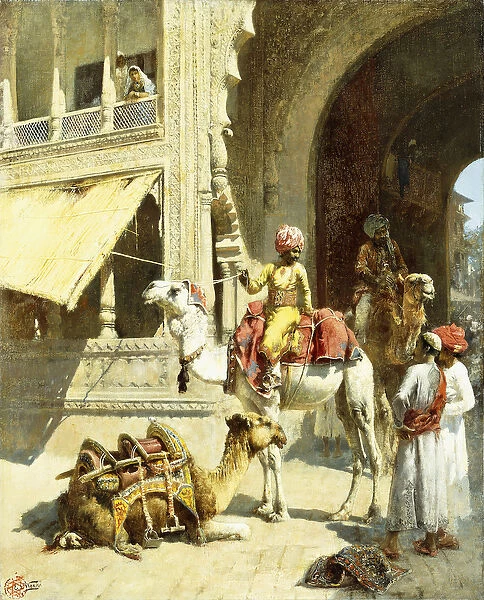 Indian Scene, 1884-89 (oil on canvas)