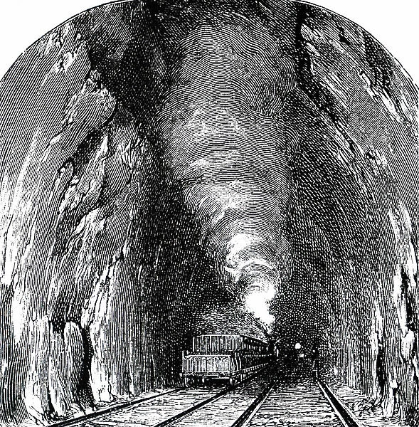 The interior of Box Tunnel near Bath