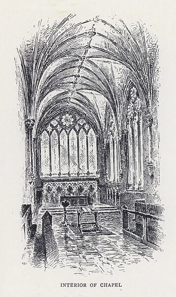 Interior of Chapel (engraving)