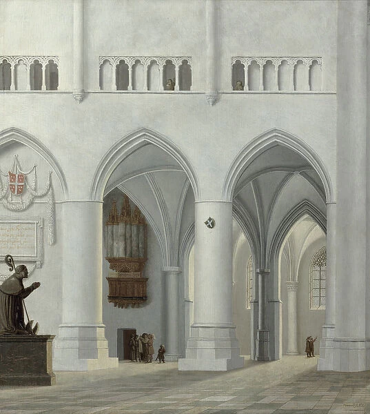 Interior of the Church of St. Bavo, Haarlem, 1630 (oil on panel)