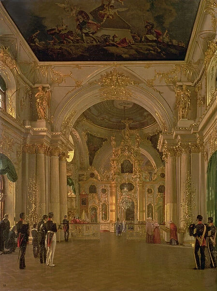 Interior of the Great Church in the Winter Palace, 1829