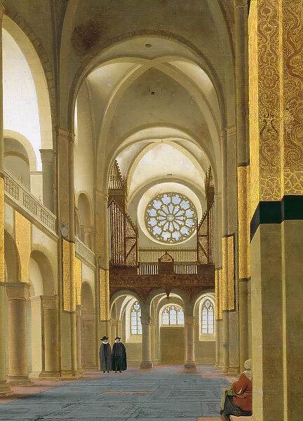 Interior of the Marienkirche in Utrecht, 1638 (oil on panel) (detail of 150808)