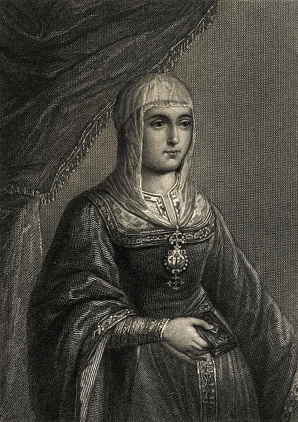 Isabella the Catholic (1451-1504) (litho)