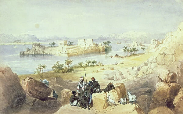 The Island of Philae, looking down the River Nile