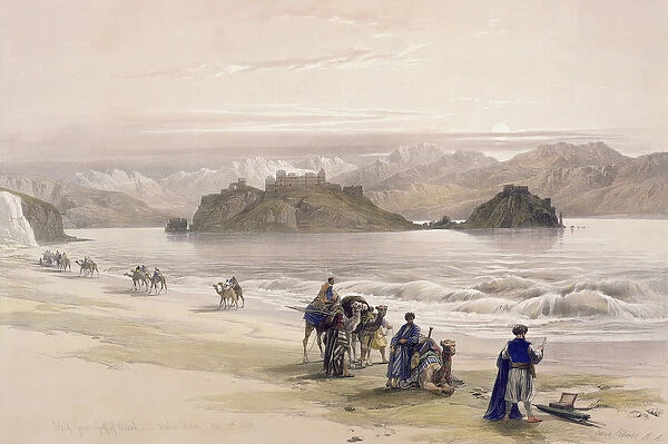 Isle of Graie, Gulf of Akabah, Arabia Petraea, February 27th 1839, plate 108