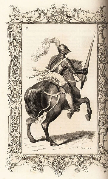 Italian light cavalryman of the 16th century. 1859-1860 (engraving)
