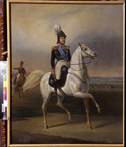 Ivan Fyodorovich Paskevich (1782-1856), comte d Erivan, vice roi de Pologne. (Ivan Fyodorovich Paskevich, Count of Erivan, Viceroy of the kingdom of Poland). Peinture de January (Janvier) Suchodolski (1797-1875), huile sur toile, vers 1830