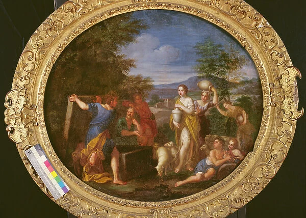 Jacob protecting Rachel (oil on canvas)