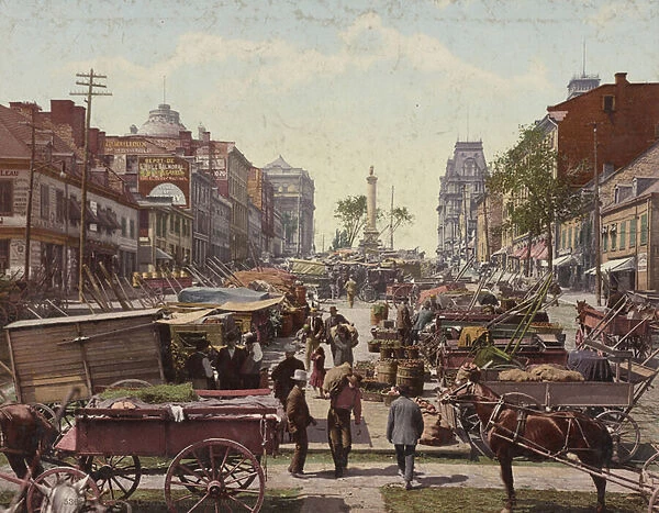 Jacques Cartier Square, Montreal, 1901 (photomechanical print)