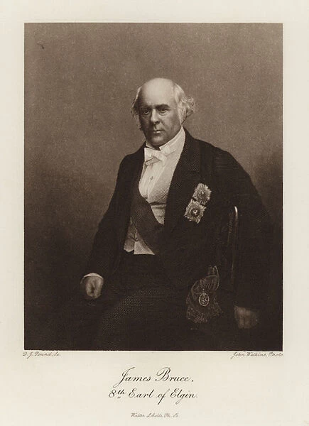 James Bruce, 8th Earl of Elgin (litho)