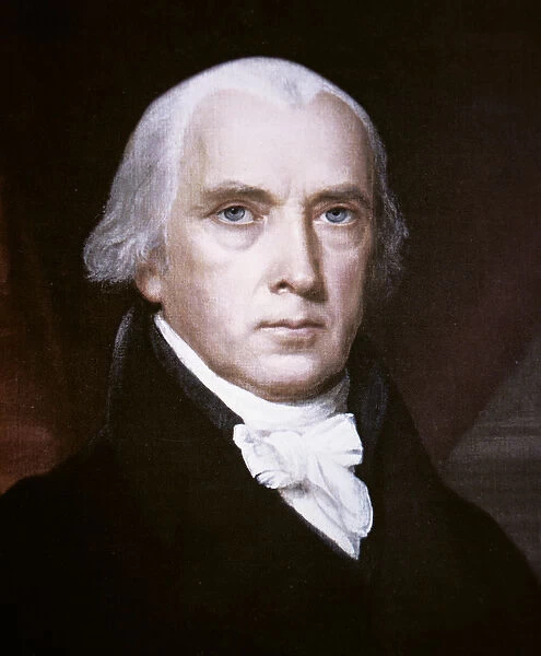 James Madison (1751-1836) (colour litho)