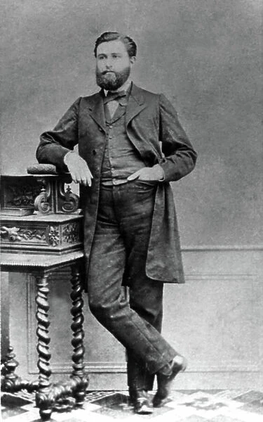 Jean Jaures (1859-1914) French socialist deputy here in the 1870's 1880's teaching philosophy in Toulouse university