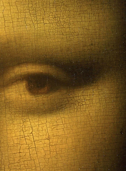 Detail of The Joconda face, 1505 (painting)