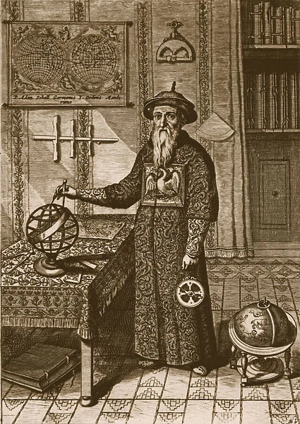 Johann Adam Schall von Bell, from China Illustrata by Athanasius Kircher