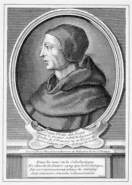 John Duns Scotus (c. 1266-1308) (engraving)