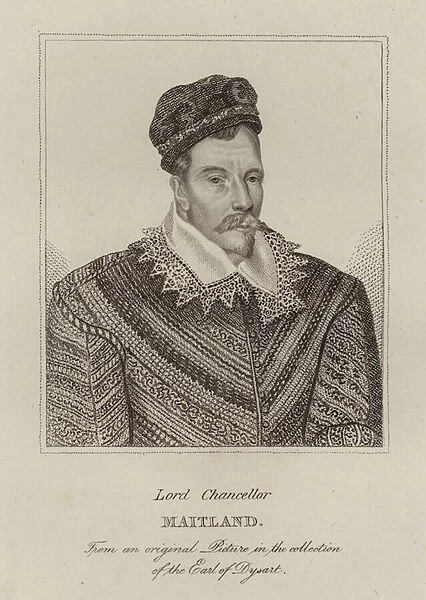 John Maitland, 1st Lord Maitland of Thirlestane, Lord Chancellor of Scotland (engraving)