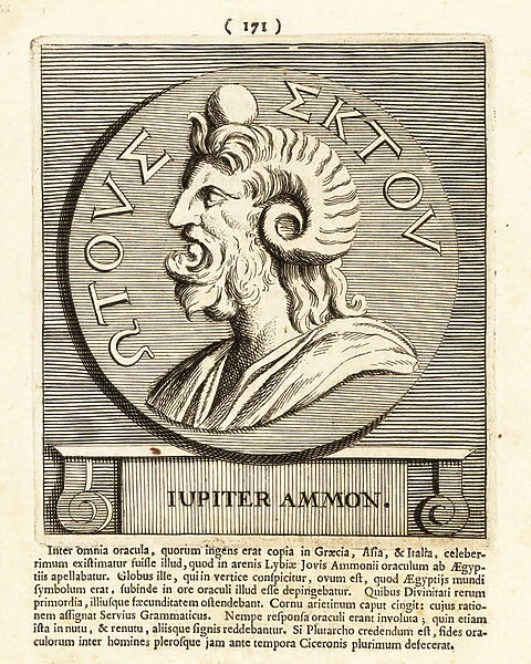 Jupiter, chief Olympian god of the Roman pantheon, 1752 (engraving)