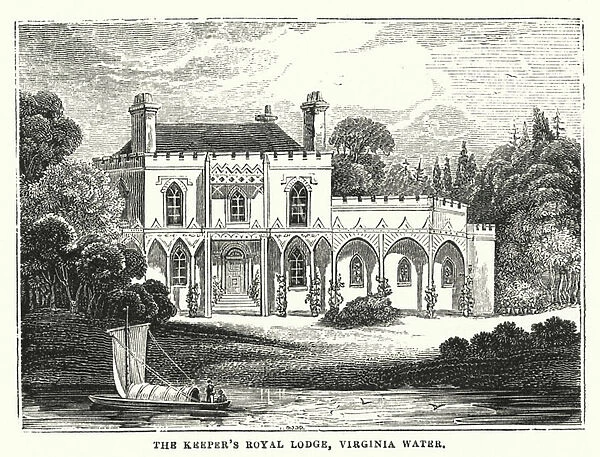The Keepers Royal Lodge, Virginia Water (engraving)