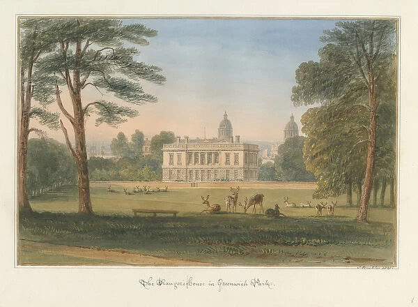 Kent - Greenwich Park - The Rangers House, 1831 (w  /  c on paper)