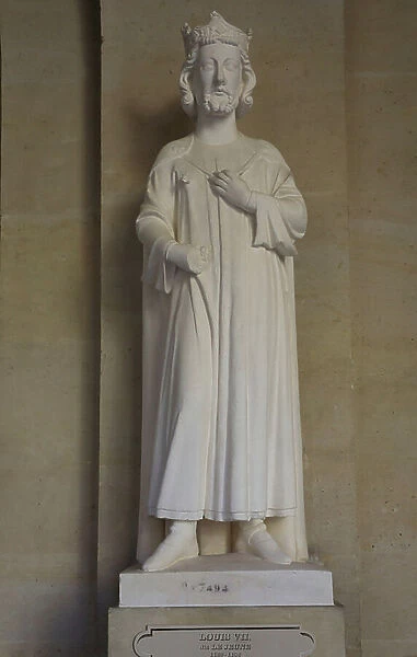 King Louis VII, 1837 (plaster sculpture)