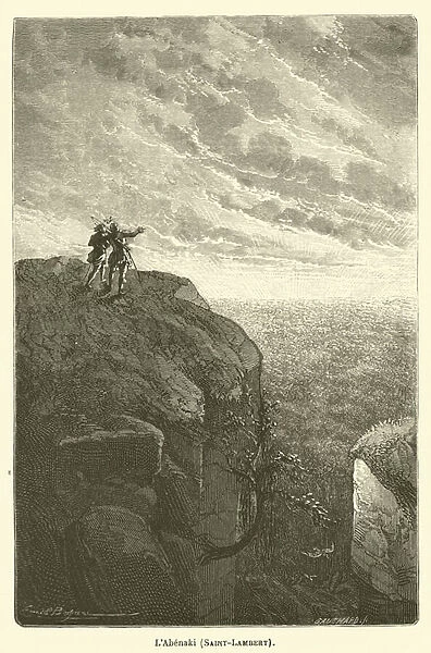 L Abenaki, Saint-Lambert (engraving)
