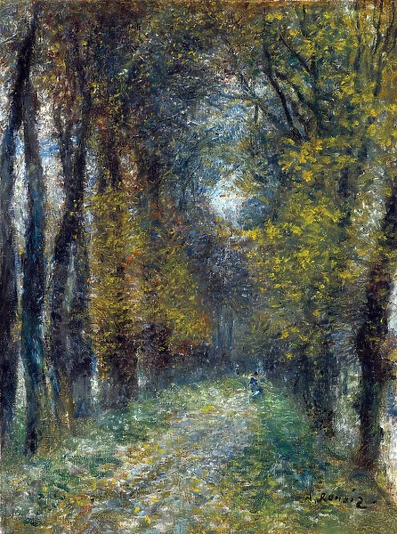 L allee couverte - Peinture de Pierre Auguste Renoir (1841-1919)