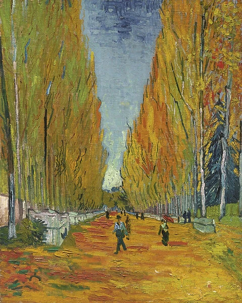 'L Allee des Alyscamps'Peinture de Vincent Van Gogh (1853-1890