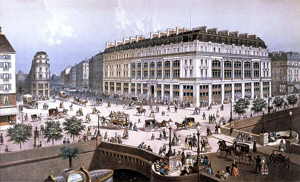 La Belle Jardiniere, department store, Paris, c.1860 (lithograph)
