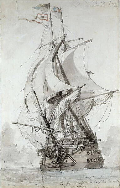 La Montagne, c. 1794 (w  /  c pen & ink)