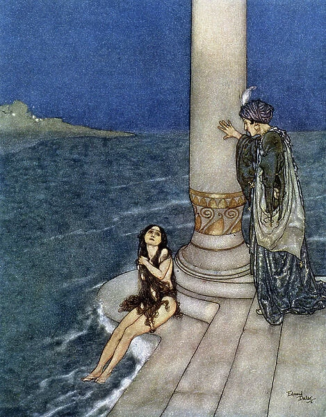 La petite sirene - in '' Contes'' by Hans Christian Andersen, ill. by Edmund (Edmond) Dulac (1882-1953), ed. Piazza, Paris, 1911 DR