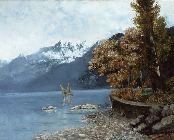 Lake Leman, 1874 (oil on canvas)