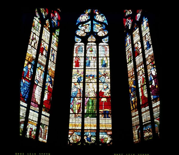 Lancet windows from the apse, 1513 (stained glass)