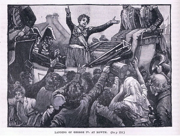 Landing of George IV at Nowth (litho)