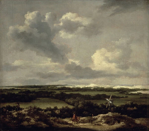 Landscape with Dunes near Haarlem (oil on canvas)