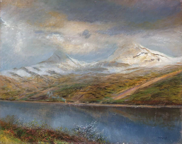 Landscape in the Tatra Mountains (oil on canvas)