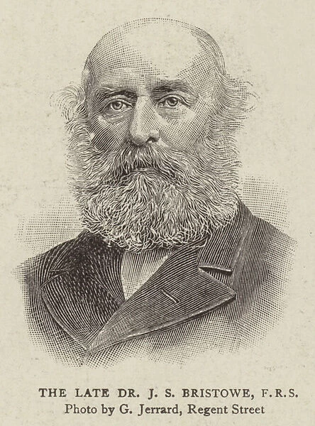 The Late Dr Js Bristowe, FRS (engraving)